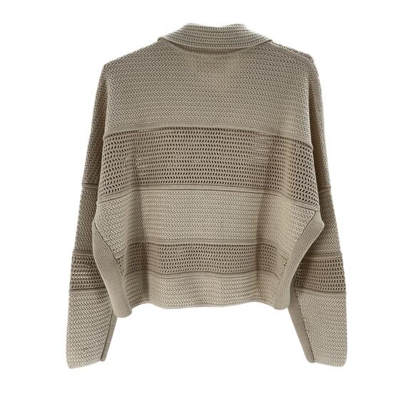 Ba&Sh 'Val' Beige Cotton Cardigan Size L - Picture 3 of 4